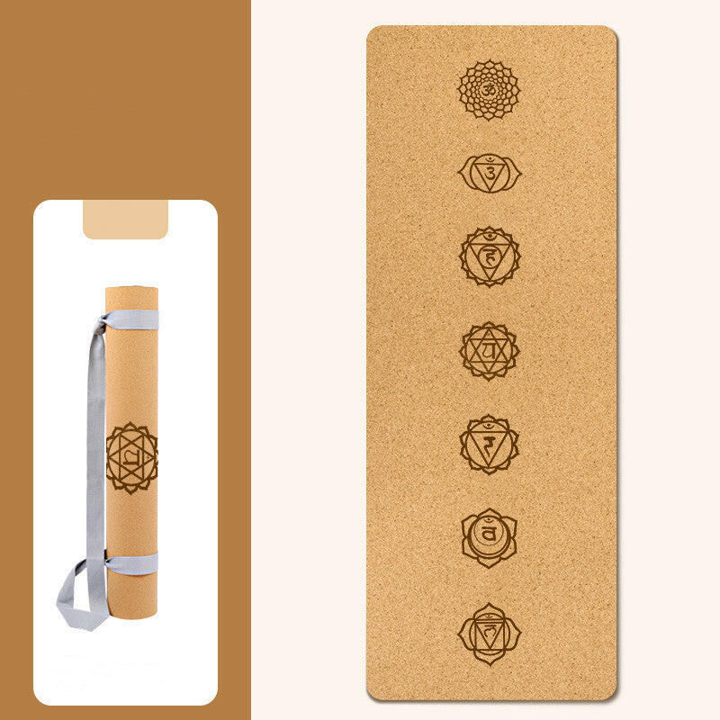 New Cork Natural Rubber Yoga Mat - Shopway