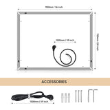 LED Light Bathroom Wall Mounted Mirror Shopway.