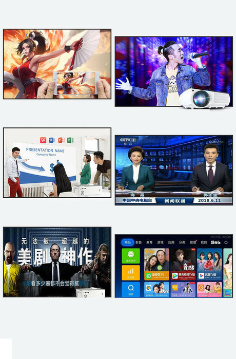 M8 1080P Wifi Smart Version Home Office 4K Projector Shopway.