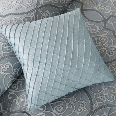 12 Piece Comforter Set With Cotton Bed Sheets Blue Cal King Shopway.