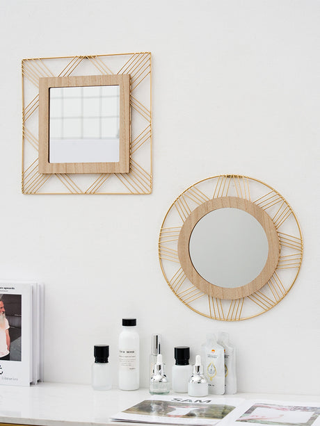 Nordic Living Room Wall Decoration Pendant Mirror Shopway.