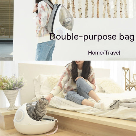 Pet Cat Portable Space Capsule Large-capacity Backpack Shopway.
