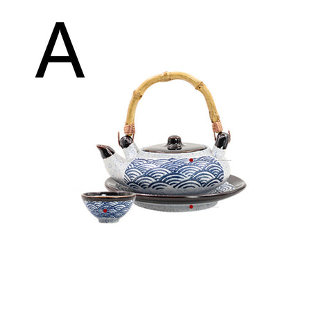 Japanese Retro Ceramic Seafood Soup Pot Small Teapot Shopway.