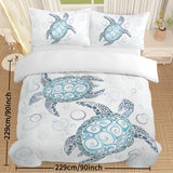 Turtle Bed Sets Ocean 3 Piece Turtle Themed Comforter Cover With 2 Pillowcases Shopway.