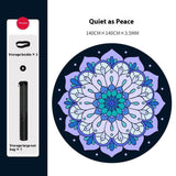 Natural Rubber Round Yoga Mat Professional - Shopway