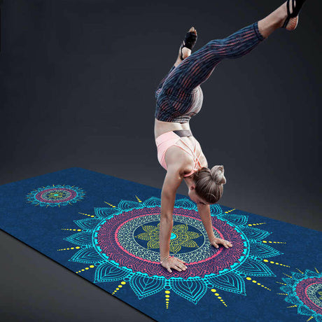Yoga mat beginner fitness yoga rubber non-slip mat - Shopway
