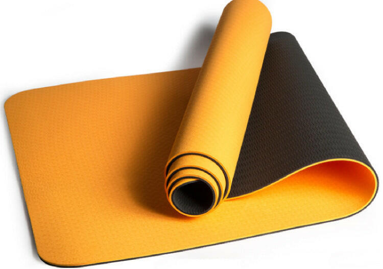 Lengthened Non-Slip Two-Color Yoga Mat Fitness Mat - Shopway