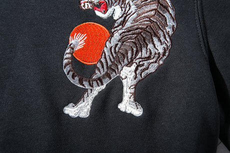 White tiger skull embroidered sweater Shopway.