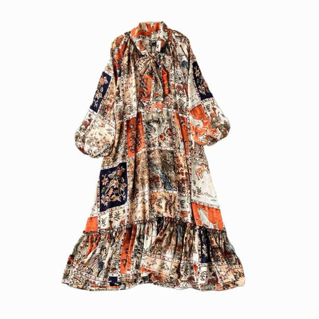 Tribal Women Wearing Ruffled Dresses Shopway.
