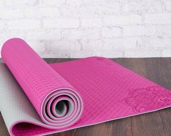 Two-color TPE Non-slip Yoga Mat Fitness Mat - Shopway