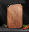 Shopway wooden chopping board, octagonal shape, durable and mold-resistant, surrounded by fresh vegetables.