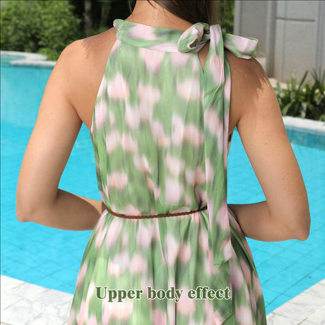 Women's Summer Haltered Floral Dress Shopway.