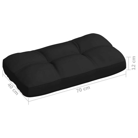 Pallet Sofa Cushions 7 pcs Black vidaXL Shopway.