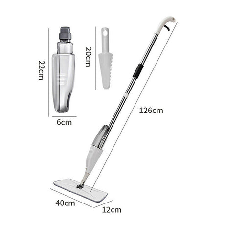 Spray Mop For Floor Cleaning 5 Reusable Microfibre Pads Water Bottle Tank UK Shopway.