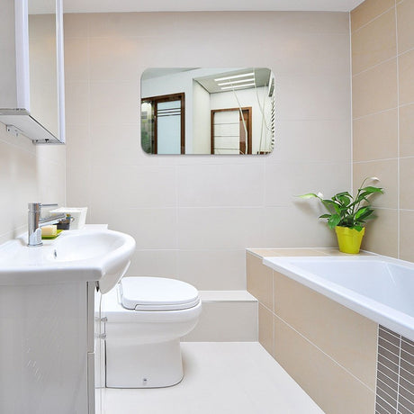 Self-adhesive Acrylic Oval Mirror Shopway.