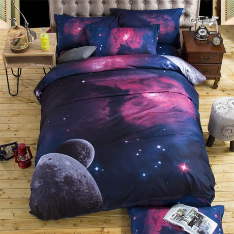 3D Print Bed Sheets Set Duvet Quilt Cover Sets Bed 4 Piece Shopway.