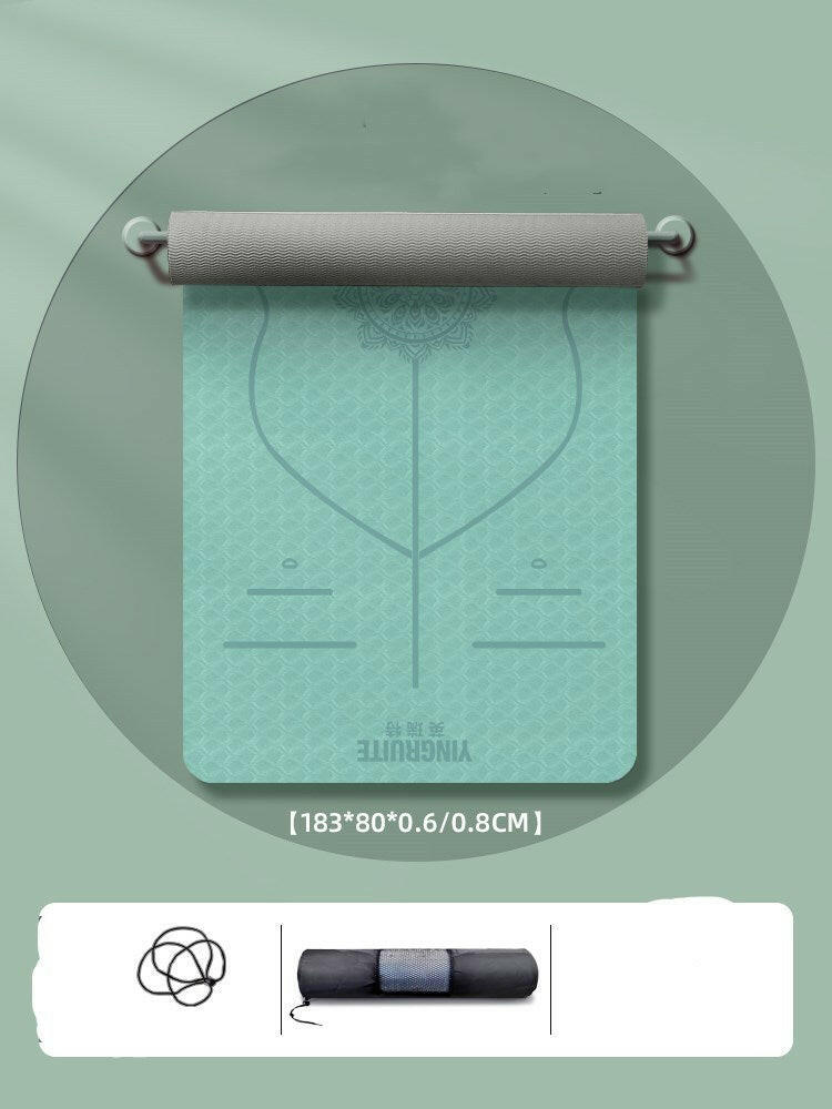 Yoga Mat Thickened Widened And Lengthened Beginner Female Fitness Mat - Shopway