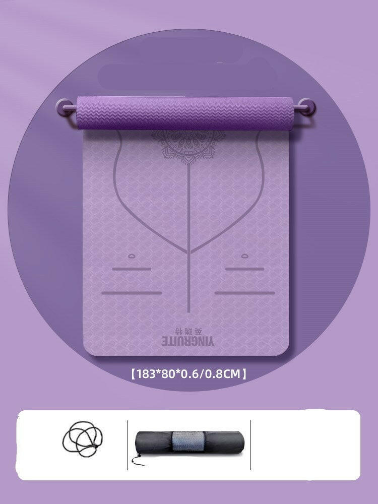 Yoga Mat Thickened Widened And Lengthened Beginner Female Fitness Mat - Shopway
