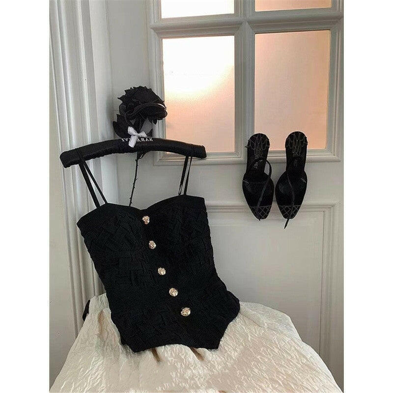 Chic Design Niche Sling Ladies Fashion Tops Shopway.