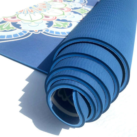 Suede Printed Tpe Double Yoga Mat - Shopway