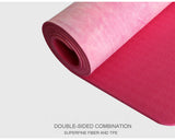 Tie-dyed Natural Rubber Yoga Mat Suede Sublimation Transfer Yoga Mat - Shopway