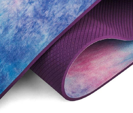 Tie-dyed Natural Rubber Yoga Mat Suede Sublimation Transfer Yoga Mat - Shopway