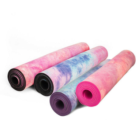 Tie-dyed Natural Rubber Yoga Mat Suede Sublimation Transfer Yoga Mat - Shopway