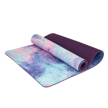 Tie-dyed Natural Rubber Yoga Mat Suede Sublimation Transfer Yoga Mat - Shopway