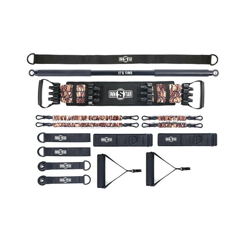 High Quality Latex Resistance Bands Set With Workout Bar Workout Bench Adjustable Home Exercise - Shopway