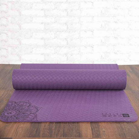 Umweltfreundliche Anti Slip TPE Yogamatte With Schlinge Und Tragen Strap Kostenloser Versand - Shopway