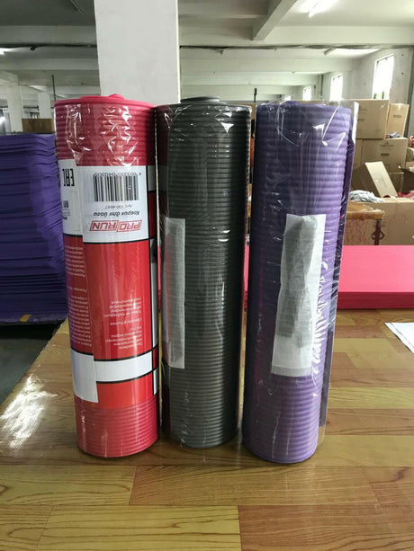 Yoga Mat NBR Yoga Mat Striped Yoga Mat - Shopway