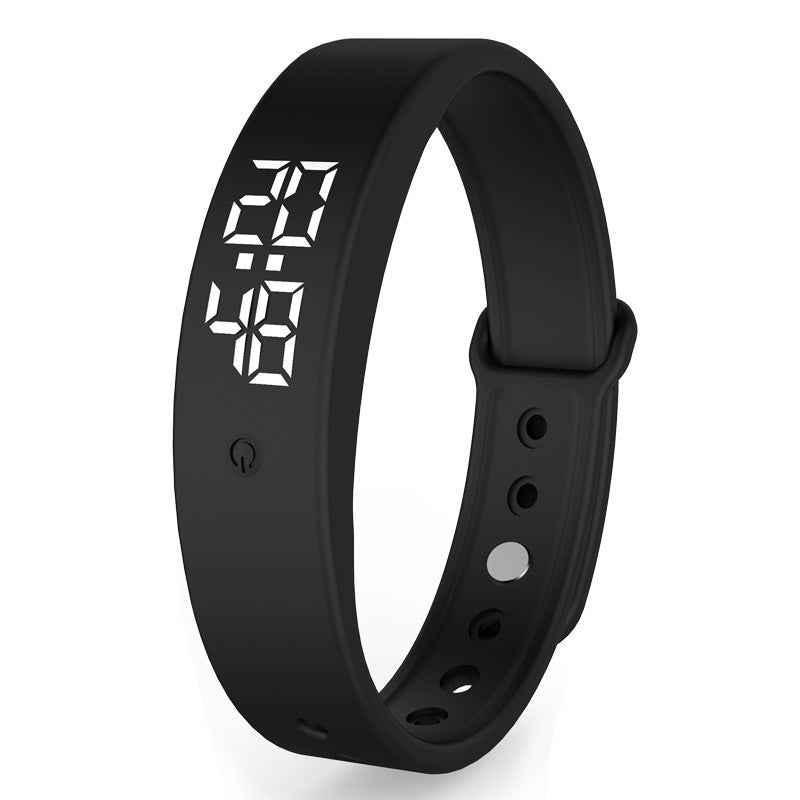 New V9 Smart Bracelet With Body Temperature Monitoring Precise Display Smart Band Vibration reminder Smart Clock Smart Wristband Shopway.