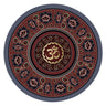 Nagudi Small Round Mat Yoga Mat Non-slip Natural Rubber - Shopway