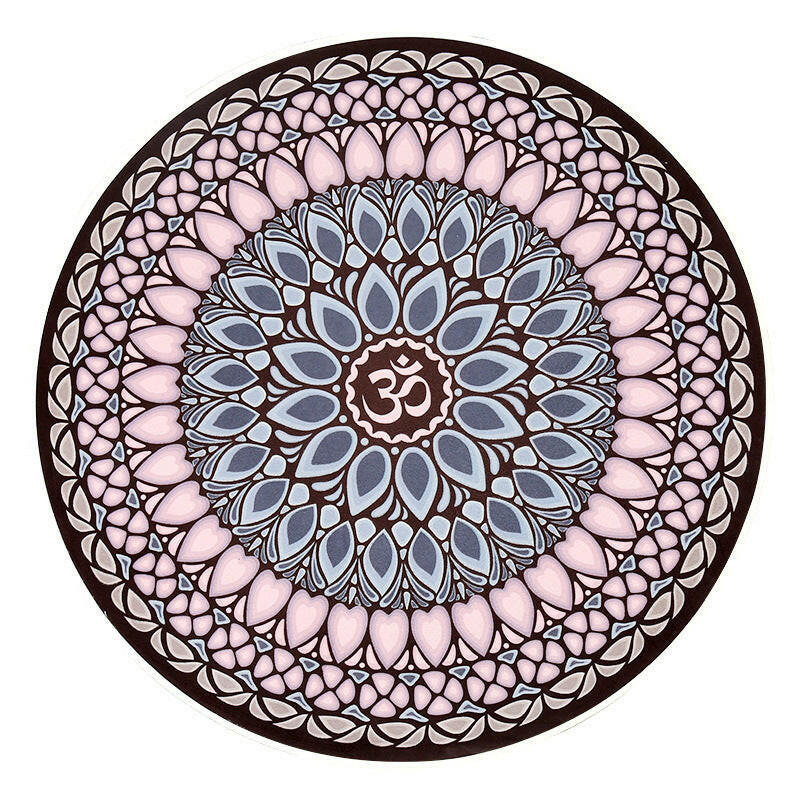 Nagudi Small Round Mat Yoga Mat Non-slip Natural Rubber - Shopway