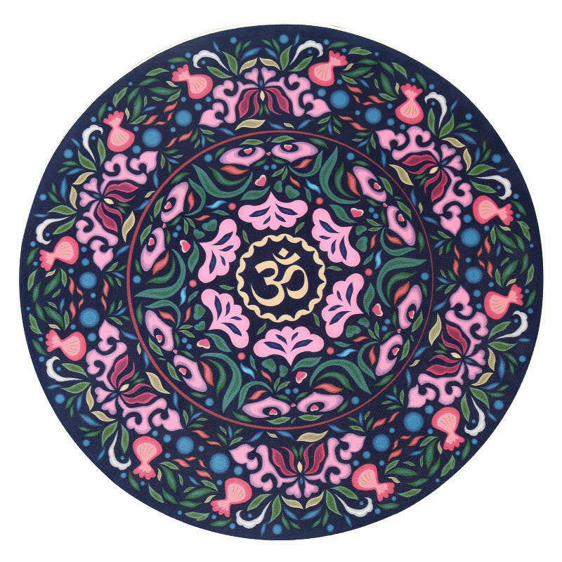 Nagudi Small Round Mat Yoga Mat Non-slip Natural Rubber - Shopway