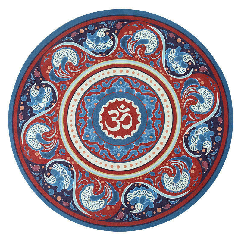 Nagudi Small Round Mat Yoga Mat Non-slip Natural Rubber - Shopway