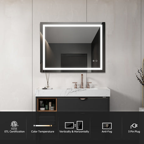 LED Light Bathroom Wall Mounted Mirror Shopway.