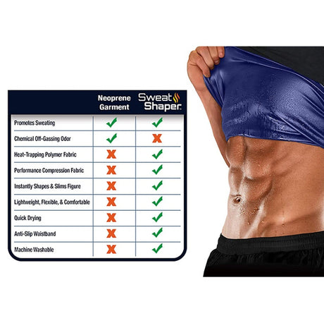 Fat Burning Abdomen Fitness Sweat Vest Running Sportswear Shopway.