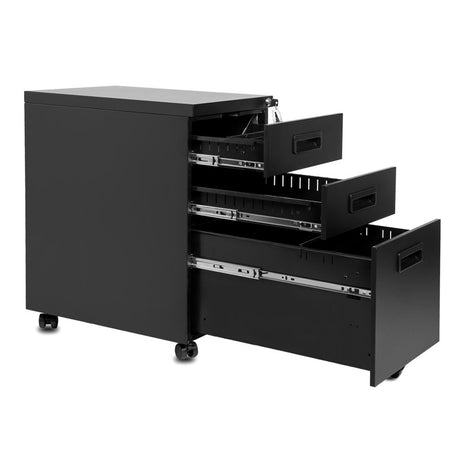 3-Drawer Mobile File Cabinet with Keys, 15.4 Shopway.