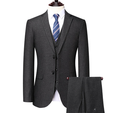 Men's Striped Suit Business Professional Formal Wear Shopway.
