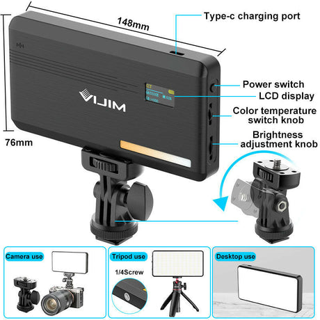 Live Indoor Beauty Photo Photography Dual Color Temperature Mobile Phone Lighting - Shopway