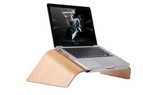 Wooden Laptop Tilt Macbook Stand Laptop Stand - Shopway