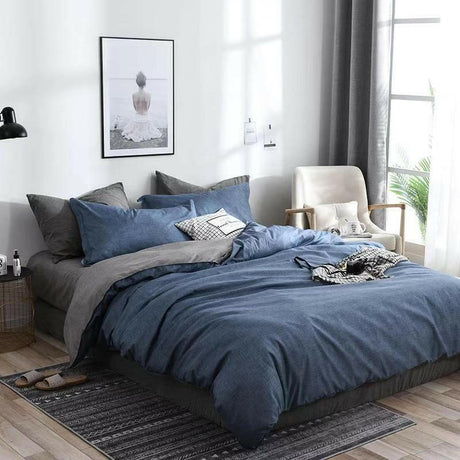 Quilt Duvet Cover 2 Pillow Cases 50x70cm Bedding Sets 3 Pcs - Shopway