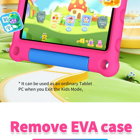 G-tab T7 Kids Tablet  7 Inch 1024&600 IPS Screen  Android 14  1.5GHz Quad-core CPU  4GB RAM 2GB &2GB Expansion 64GB ROM 2.4&5GHz WiFi  3000mAh Battery  2MP&2MP Camera-Pink - Shopway