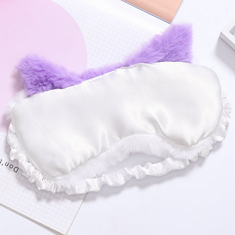 Fashion Simple Blackout Sleeping Plush Eye Mask Shopway.