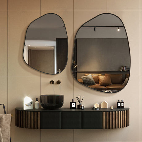 Wind Decorative Mirror Creative Wall-hanging Makeup Net Celebrity Bathroom Shopway.