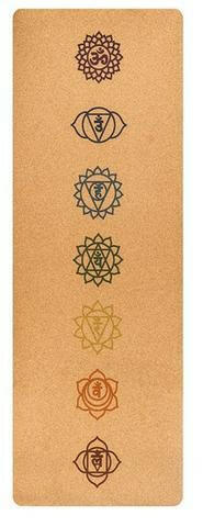 7 Chakra Cork Yoga Mat - Shopway