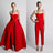 Red Jumpsuit Evening Dresses - Shopway