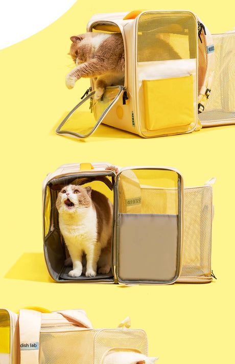 Game Console Retro Style Pet Cat Bag Portable Out Backpack Foldable Large Capacity Dogs And Cats Travel Nest Shopway.