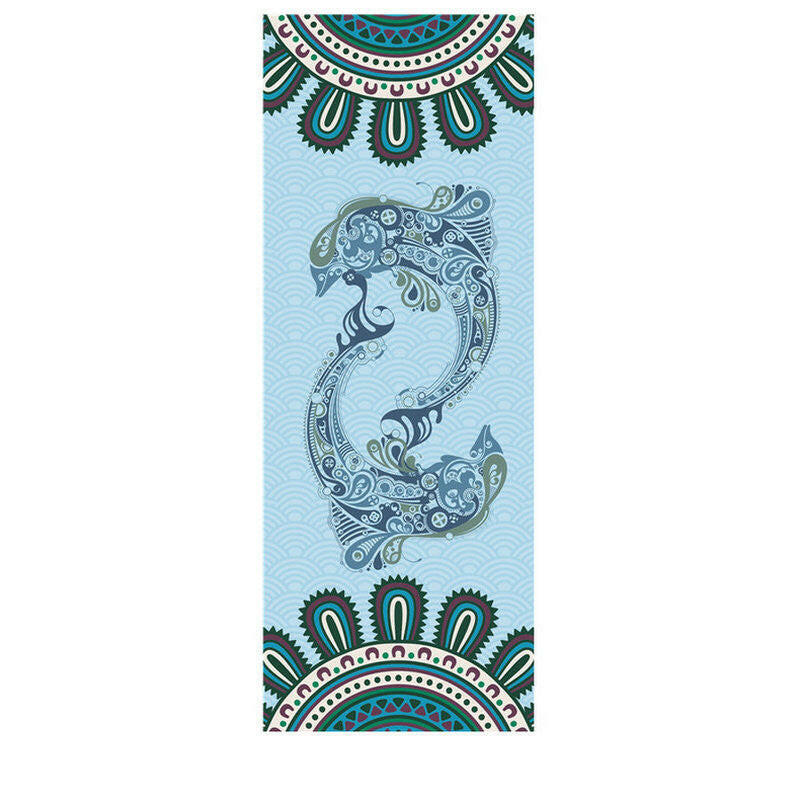 PU rubber suede yoga mat - Shopway